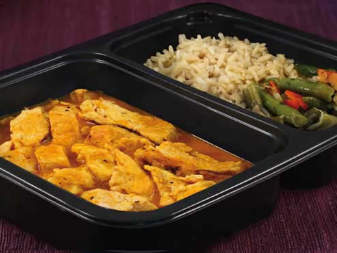 Chicken Paprika with Brown Rice & Green Beans